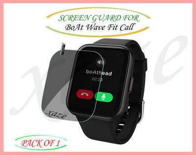 XAZE Screen Guard for boAt Wave Fit Call Smartwatch(Pack of 1)