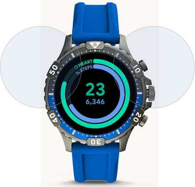 DVTECH Screen Guard for (PO2) Fossil Gen 5 Smartwatch Garrett HR(Pack of 2)