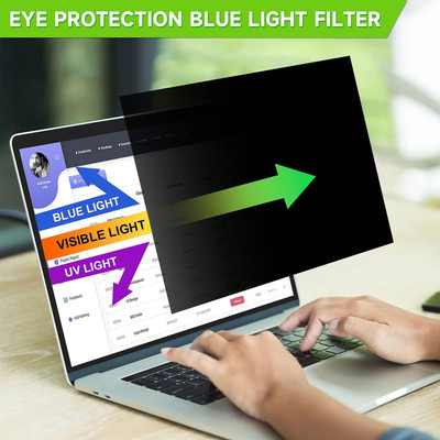 Saco Screen Guard for (Privacy Filter ) 2023 ZEBRONICS NBC 4S Intel Core i5 12th Gen 1235U 15.6 Inch Laptop(Pack of 1)