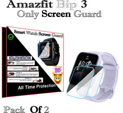 HIDEOUS Screen Guard for Amazfit Bip 3(Pack of 2)