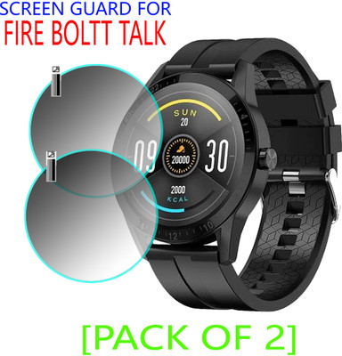 ejzatex Screen Guard for FIRE BOLTT TALK SMARTWATCH(Pack of 2)