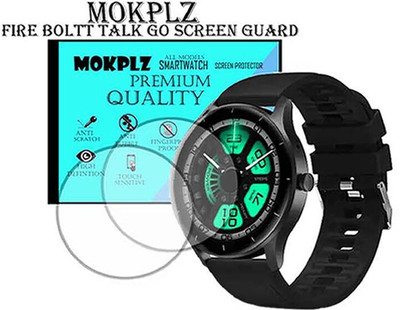 MOKPLZ Screen Guard for FIRE BOLTT TALK GO SMARTWATCH(Pack of 2)