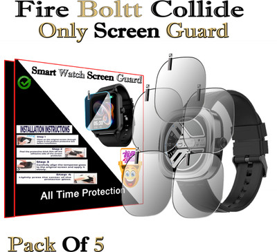 HIDEOUS Screen Guard for Fire Boltt Collide(Pack of 5)
