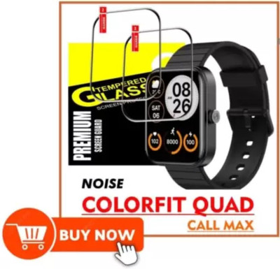 ICROMECK Screen Guard for NOISE COLORFIT QUAD CALL MAX Smartwatch(Pack of 2)
