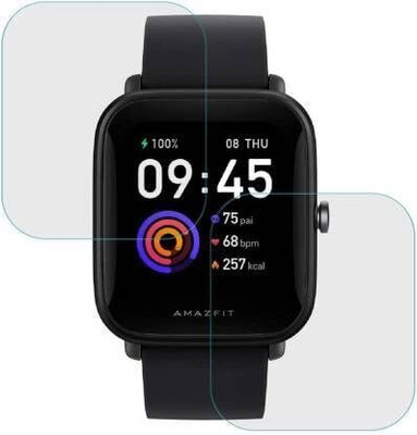 RAGHAV Screen Guard for Gekia Edge To Edge Tempered Glass for AMAZFIT BIP U PRO Smart Watch(Pack of 1)