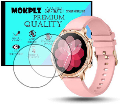 MOKPLZ Screen Guard for PEBBLE CELIA SMARTWATCH(Pack of 2)