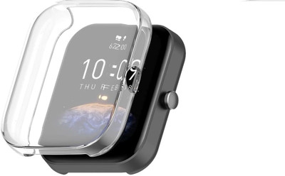 KAZUKI Screen Guard for Amazfit Bip 3 Pro / Bip 3 Soft TPU Watch Case (Transparent)(Pack of 1)