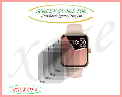 XAZE Screen Guard for Crossbeats Ignite Crux Pro Smartwatch(Pack of 4)