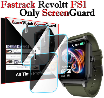 HIDEOUS Screen Guard for Fastrack Revoltt FS1(Pack of 3)