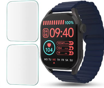 CUBES Screen Guard for Pebble Cosmos Vogue | 1.96 Inch | Soft and Flexible | Touch Sensitive | Unbreakable | Ultra Thin High Grade TPU Film (Not a Glass Tempered)(Pack of 2)