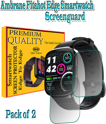 daffin Edge To Edge Screen Guard for Ambrane Fitshot Edge(Pack of 2)