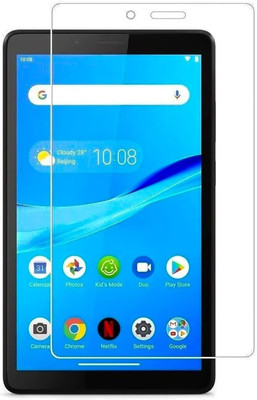 Velfire Screen Guard for Tempered Glass Screen Protector for Tab, Transparent Protective Film (for Lenovo Tab M7 / (3rd Gen))(Pack of 1)