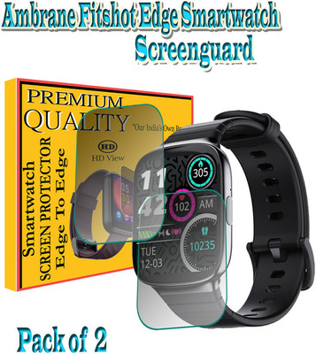 HIDEOUS Screen Guard for Ambrane Fitshot Edge(Pack of 2)