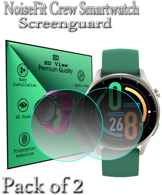 daffin Edge To Edge Screen Guard for NoiseFit Crew(Pack of 2)