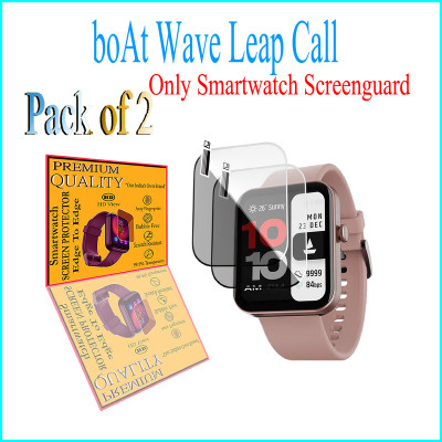 HIDEOUS Screen Guard for boAt Wave Leap Call(Pack of 2)