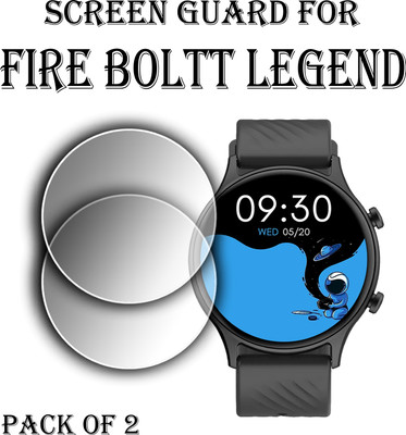 EJZATI Edge To Edge Screen Guard for FIRE BOLTT LEGEND SMARTWATCH(Pack of 2)