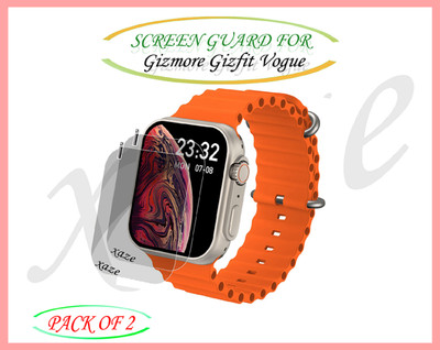 XAZE Screen Guard for Gizmore Gizfit Vogue Sartwatch(Pack of 2)