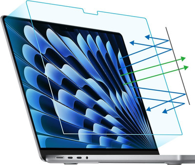 Midkart Screen Guard for MacBook Air 15 inch M3 A3114 M2 A2941 Release 2024 2023 with Liquid Retina Display & Touch ID(Pack of 1)