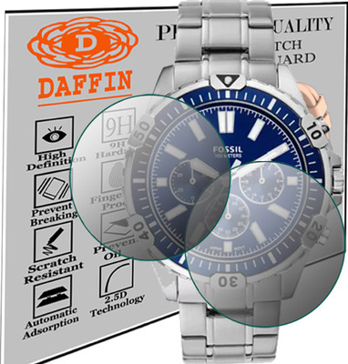 daffin Screen Guard for FOSSIL FS5623 GARRETT ANALOG WATCH FOR MEN(Pack of 2)