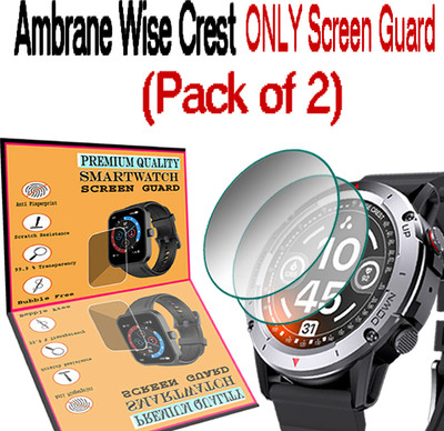 daffin Screen Guard for Ambrane Wise Crest(Pack of 2)