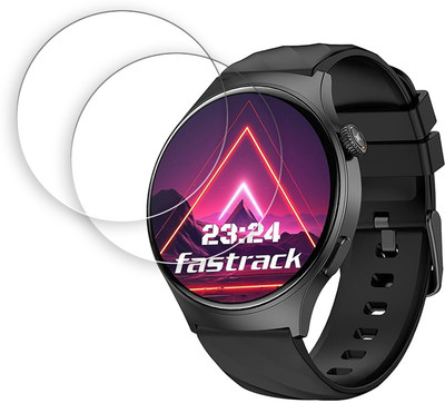 SOMTONE Edge To Edge Screen Guard for Fastrack Limitless FR1 PRO 1.43 inch Smartwatch Screen Protector | Anti-Scratch | Edge to Edge Full Coverage | 9H Hardness | Screen Guard for Smartwatch(Pack of 2)