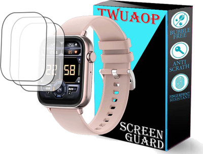 TWUAOP Screen Guard for FIRE BOLTT NINJA FIT PRO SMARTWATCH(Pack of 3)