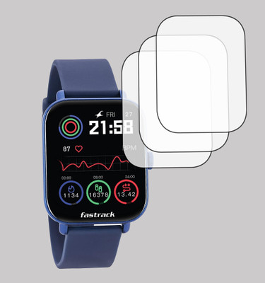ejzatex Screen Guard for FASTRACK REFLEX VOX 2 SMARTWATCH, SCREEN GUARD(Pack of 3)