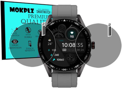 MOKPLZ Screen Guard for FIRE BOLTT INVINCIBLE PLUS SMARTWATCH(Pack of 2)