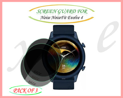 XAZE Screen Guard for Noise NoiseFit Evolve 4 Smartwatch(Pack of 3)