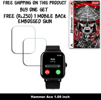 ARBAN Screen Guard for Hammer Ace 1.69 inch (FREE 250 RUPEES 1 3D EMBOSSED SKIN FOR MOBILE BACK W2S124)(Pack of 2)