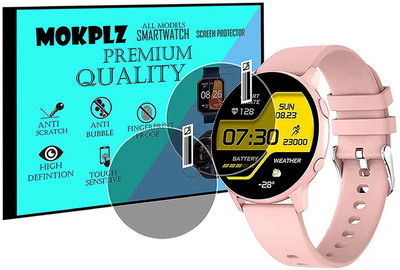 MOKPLZ Screen Guard for NOISEFIT HALO SMARTWATCH(Pack of 2)