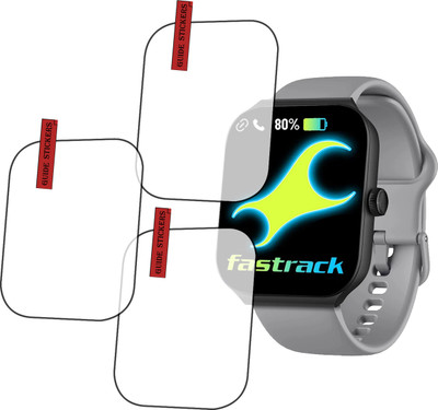 EJZATI Edge To Edge Screen Guard for FASTRACK REVOLTT FS1 MAX SMARTWATCH, SCREEN GUARD(Pack of 3)