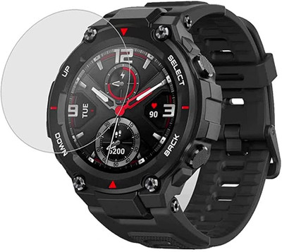 CUBES Screen Guard for Amazfit T Rex Pro | 1.3 Inch | Soft and Flexible | Touch Sensitive | Unbreakable | Ultra Thin| Edge To Edge TPU Film ( Not a Tempered Glass )(Pack of 2)