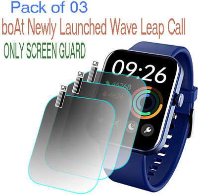 daffin Screen Guard for boAt Wave Leap Call(Pack of 3)