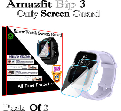 HIDEOUS Screen Guard for Amazfit Bip 3(Pack of 2)