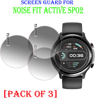 ejzatex Screen Guard for NOISEFIT ACTIVE SPO2 SMARTWATCH(Pack of 3)