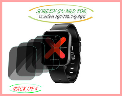 slwax Screen Guard for Crossbeat IGNITE NGAGE SMARTWATCH(Pack of 4)