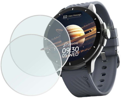 MOKPLZ Screen Guard for PEBBLE ORBITE SMARTWATCH(Pack of 2)