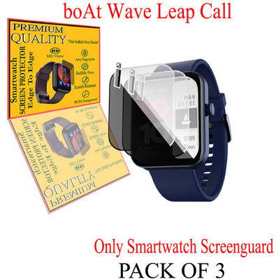 HIDEOUS Screen Guard for boAt Wave Leap Call(Pack of 3)