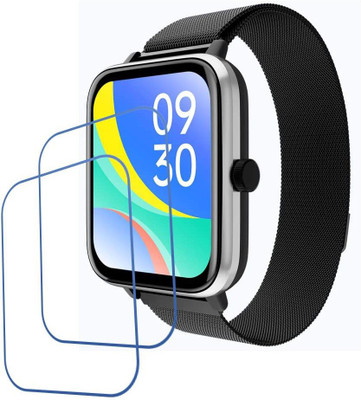 AHWAVEEDA Impossible Screen Guard for Clear View Best Fit Smartwatch Screen protector for Zebronics Drip(Pack of 2)