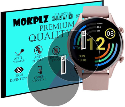 MOKPLZ Screen Guard for TITAN SMART SMARTWATCH(Pack of 2)
