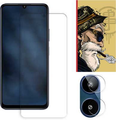 SOMTONE Edge To Edge Tempered Glass for Lava Storm Lite 5G Tempered Glass Screen Protector | Anti-Scratch | Edge to Edge Full Coverage | 9H Hardness ( 1 FRONT SCREEN GUARD + 1 CAMERA LENS PROTECTOR + 1 FREE BACK EMBOSSED SKIN001 )(Pack of 1)