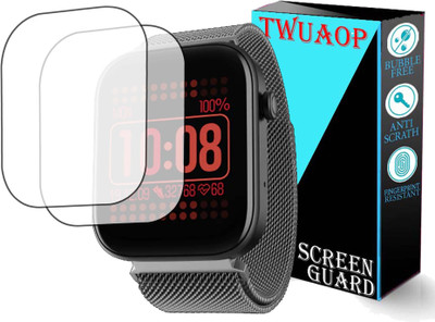 TWUAOP Screen Guard for BOAT WAVE CALL 2 SMARTWATCH(Pack of 2)