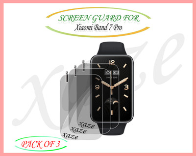 XAZE Screen Guard for Xiaomi Band 7 Pro Smartwatch(Pack of 3)