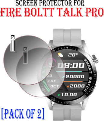 EJZATI Screen Guard for FIRE BOLTT TALK PRO SMARTWATCH(Pack of 2)