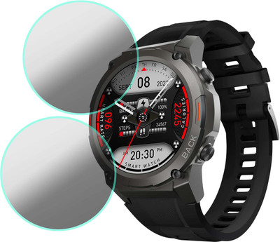 MOKPLZ Screen Guard for CROSSBEATS ARMOUR DIVE SMARTWATCH(Pack of 2)