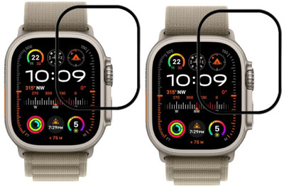 FINCH Edge To Edge Screen Guard for Apple Watch Ultra 2 [49mm] Smartwatch(Pack of 2)