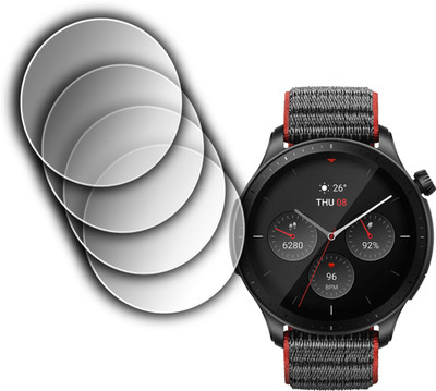 EJZATI Screen Guard for AMAZFIT GTR 4 SMARTWATCH, SCREEN TEMPERED(Pack of 4)