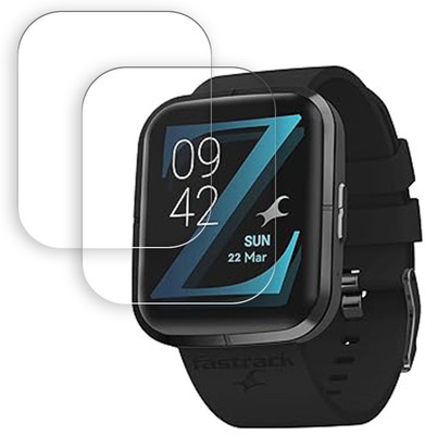 SOMTONE Screen Guard for Fastrack Reflex Zingg 1.69 inch Screen Protector | Anti-Scratch | Edge to Edge Full Coverage | 9H Hardness | Screen Guard for Smartwatch(Pack of 2)