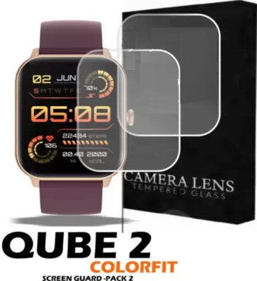 ICROMECK Screen Guard for NOISE COLORFIT QUBE 2 Smartwatch(Pack of 2)